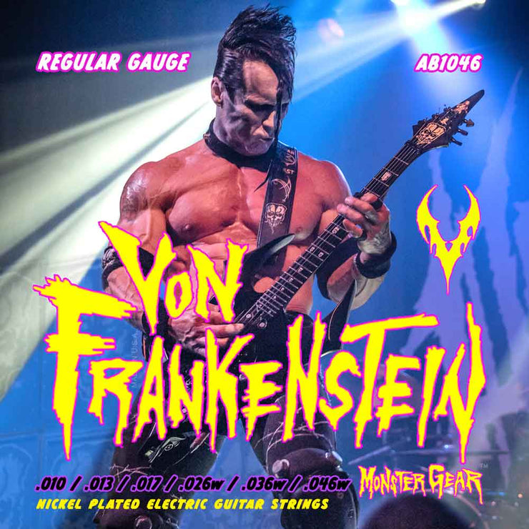 Von Frankenstein Monster Gear Nickel Plated Electric Guitar Strings Regular (10-46)