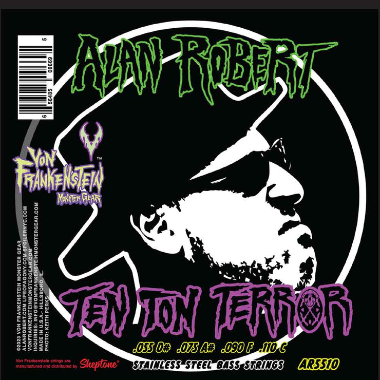 Alan Robert Bass Strings – Ten Ton Terror™ Medium Heavy Gauge 55 -110 Stainless Steel